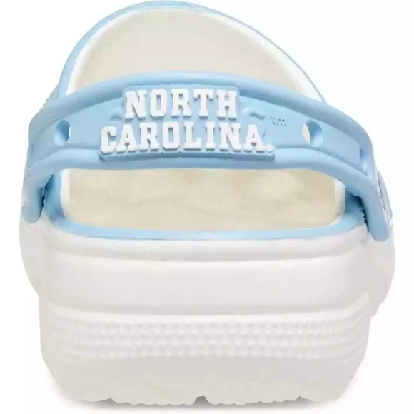 NEW [CROCS] UNC University of North Carolina Classic Crocs Unisex Sz W10/M8 - Picture 3 of 8